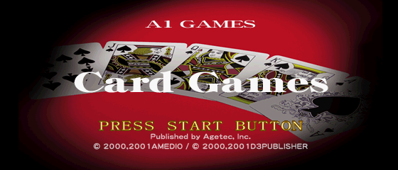 Card Games Title Screen